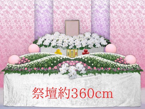 一般葬プランの花祭壇1